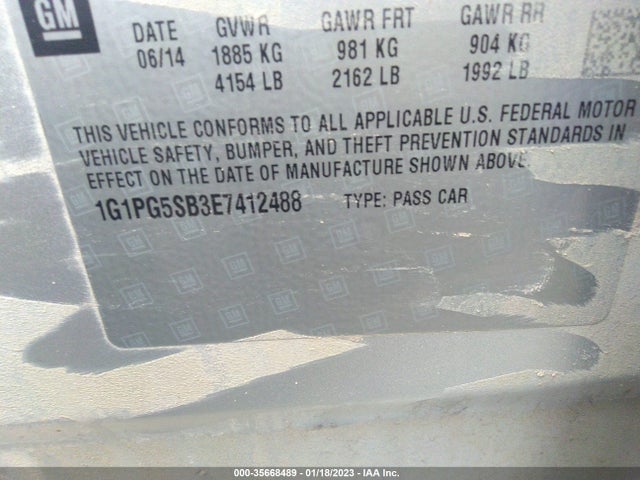 Chevrolet CRUZE LTZ 2014 1G1PG5SB3E7412488 Image 10