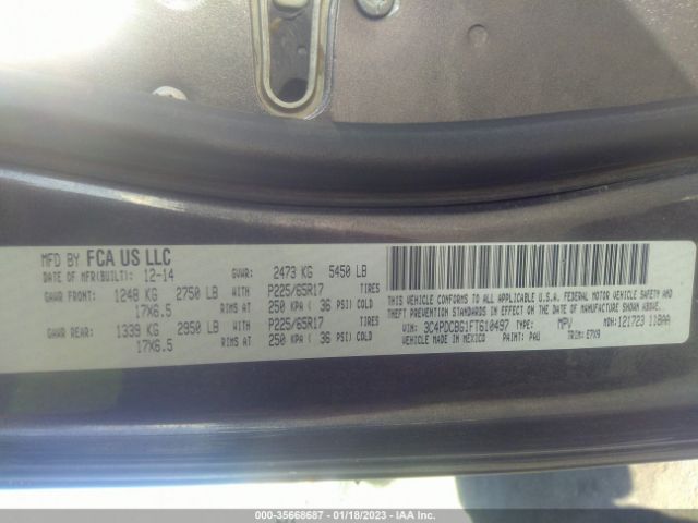 3C4PDCBG1FT610497 Dodge Journey Sxt