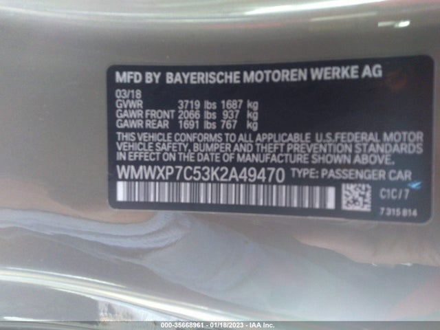 WMWXP7C53K2A49470 Mini Hardtop 2 Door Cooper S