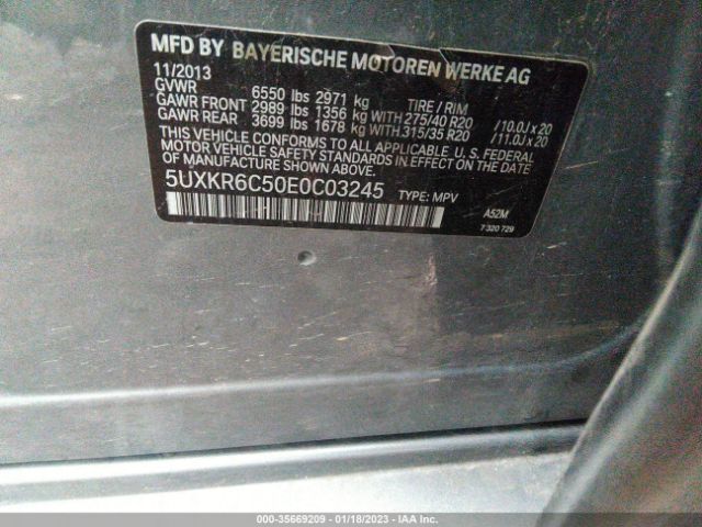5UXKR6C50E0C03245 BMW X5 Xdrive50i