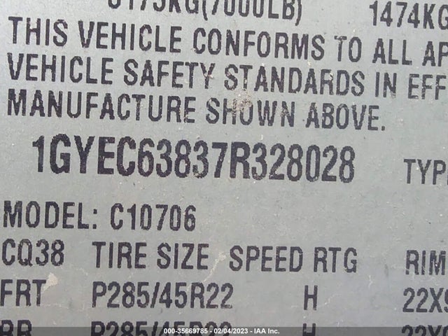 Cadillac Escalade 2007 1GYEC63837R328028 Image 10