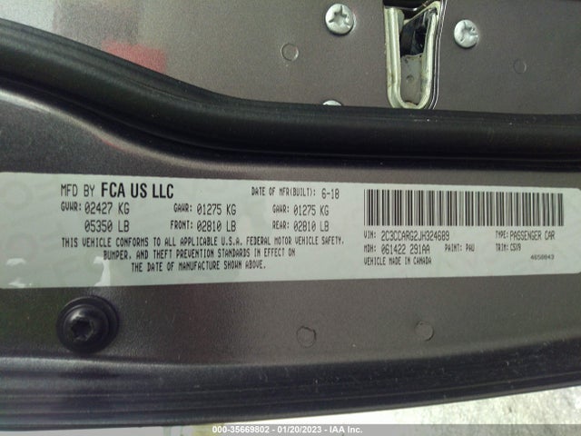 Chrysler 300 Touring 2018 2C3CCARG2JH324689 Image 9
