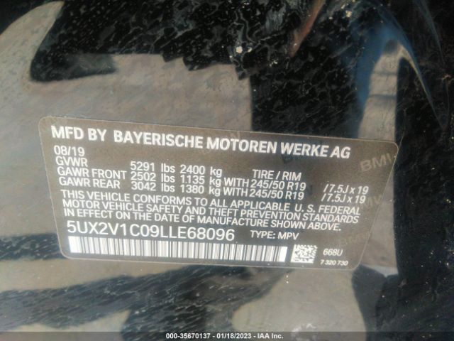 5UX2V1C09LLE68096 BMW X4 Xdrive30i