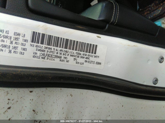 1C4RJFBG3EC399400 Jeep Grand Cherokee Limited