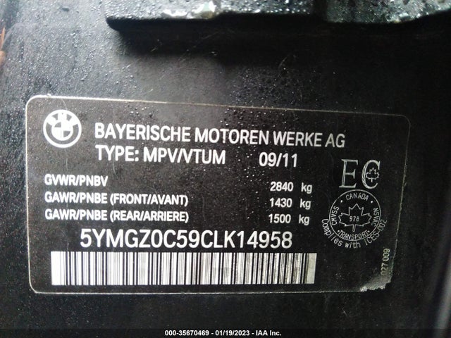 BMW X6 M 2012 5YMGZ0C59CLK14958 Image 10