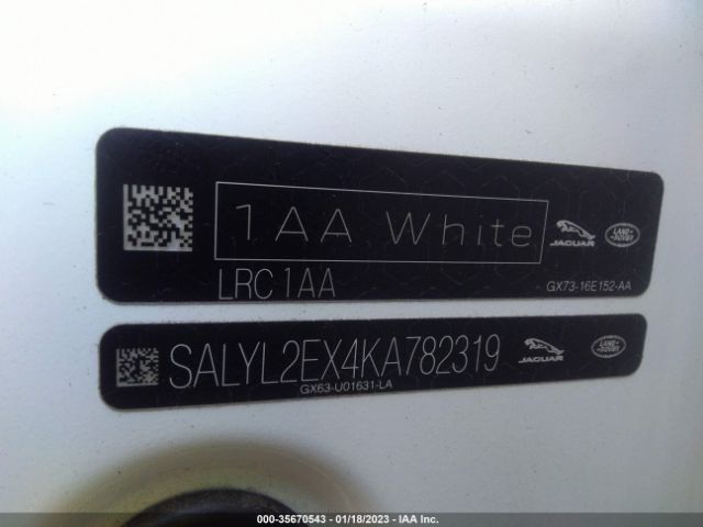 SALYL2EX4KA782319 Land Rover Range Rover Velar R-dynamic Se