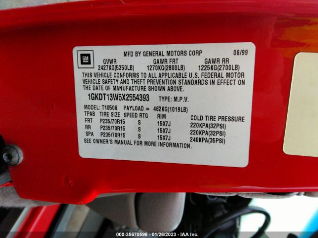 1GKDT13W5X2554393 GMC Jimmy