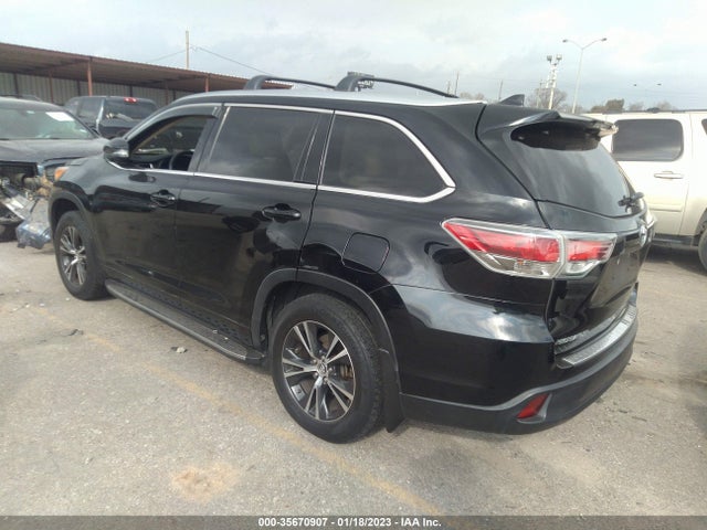 2016 TOYOTA HIGHLANDER XLE VIN: 5TDKKRFH2GS122841
