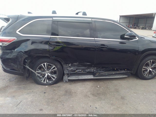 2016 TOYOTA HIGHLANDER XLE VIN: 5TDKKRFH2GS122841