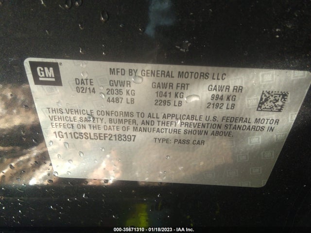 Chevrolet MALIBU LT 2014 1G11C5SL5EF218397 Image 10