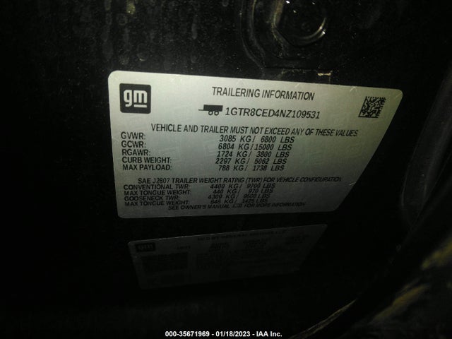 GMC Sierra 1500 Limited Elevation 2022 1GTR8CED4NZ109531 Image 9