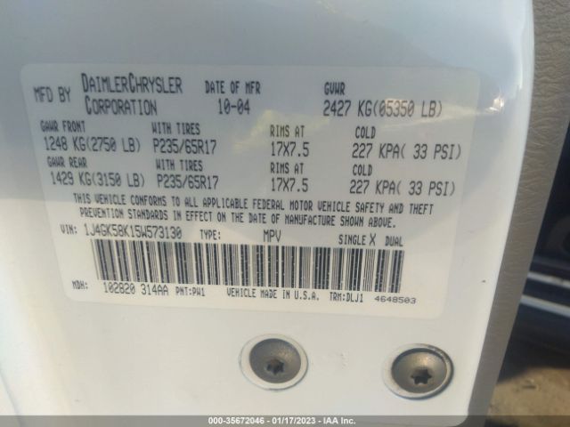 1J4GK58K15W573130 Jeep Liberty Limited