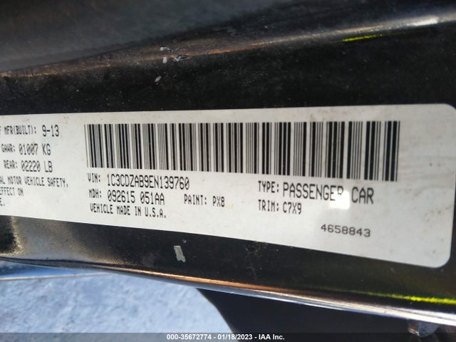Dodge AVENGER SE 2014 1C3CDZAB9EN139760 Image 9