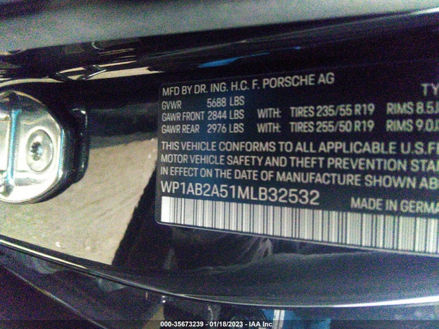 2021 Porsche Macan, VIN: WP1AB2A51MLB32532