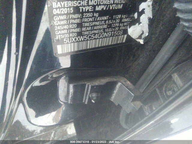 2016 BMW X4, VIN: 5UXXW5C54G0N91508