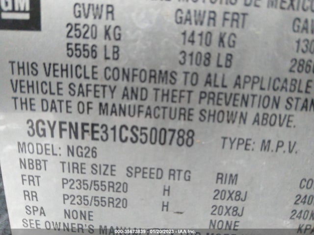 Cadillac Srx Premium Collection 2012 3GYFNFE31CS500788 Image 9