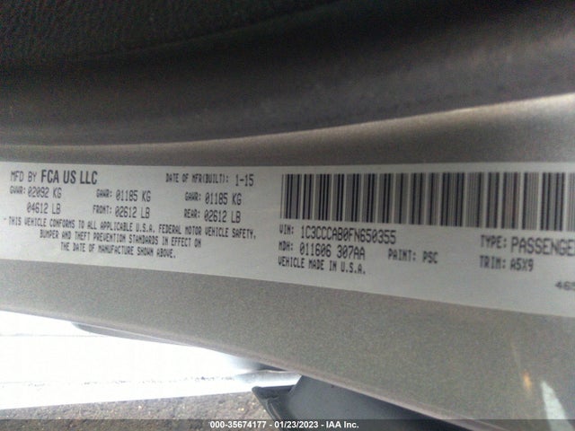 Chrysler 200 Limited 2015 1C3CCCAB0FN650355 Image 9