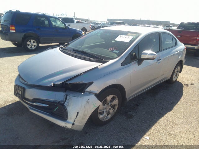Honda Civic Sedan Lx 2014 2HGFB2F53EH527344 Image 2