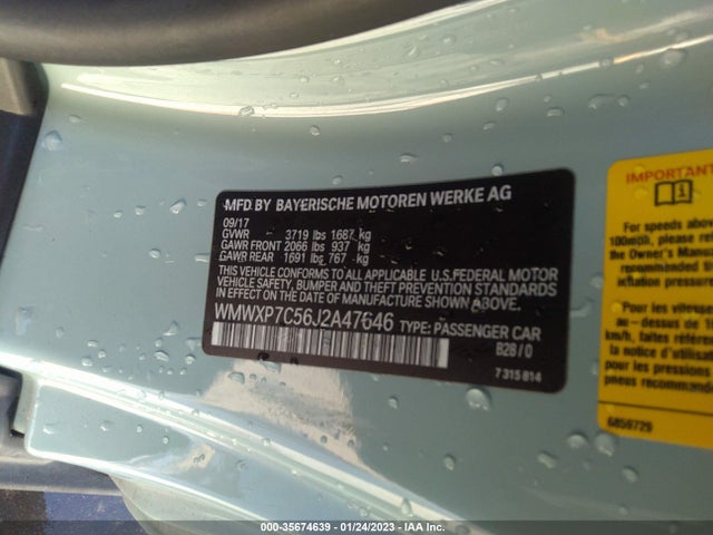 2018 Mini Cooper, VIN: WMWXP7C56J2A47646