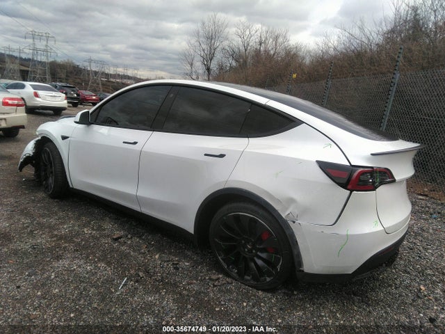 2022 TESLA MODEL Y PERFORMANCE VIN: 7SAYGDEFXNF451886