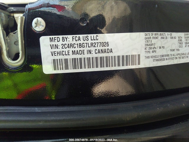 Chrysler Pacifica Touring L 2020 2C4RC1BG7LR277026 Image 9