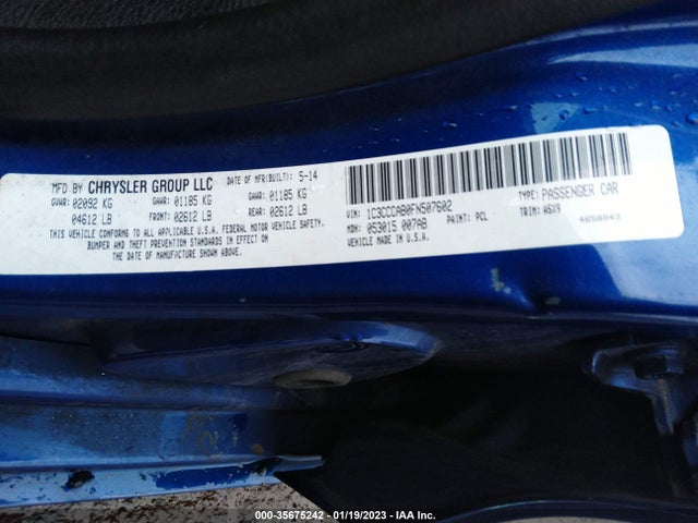 Chrysler 200 Limited 2015 1C3CCCAB0FN507602 Image 9