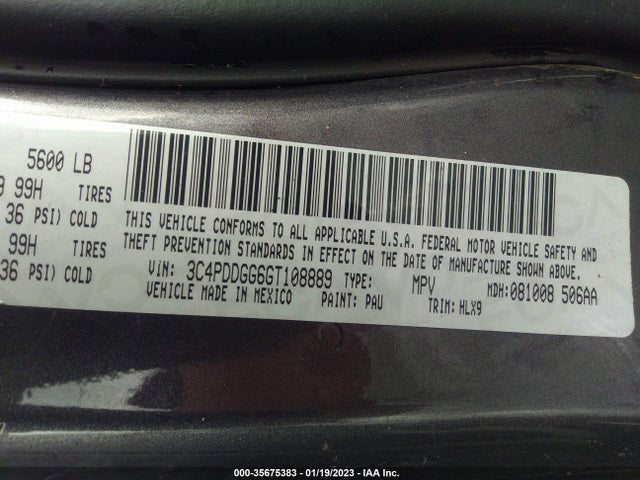 Dodge Journey Crossroad Plus 2016 3C4PDDGG6GT108889 Image 9