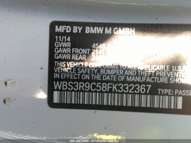 BMW M4 2015 WBS3R9C58FK332367 Image 10