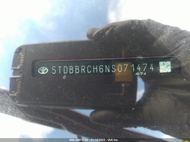 2022 Toyota Highlander, VIN: 5TDBBRCH6NS071474