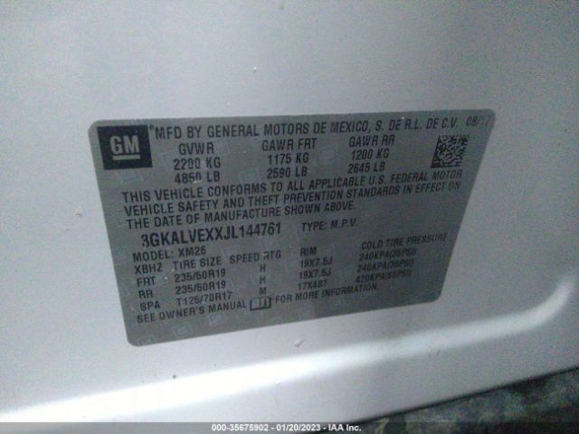 3GKALVEXXJL144761 GMC Terrain Slt