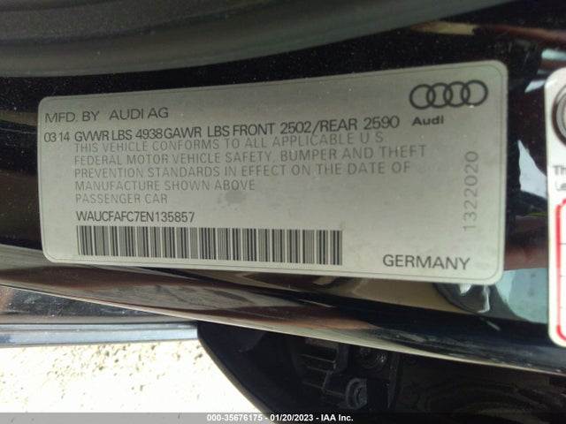 Audi A6 2014 WAUCFAFC7EN135857 Image 10