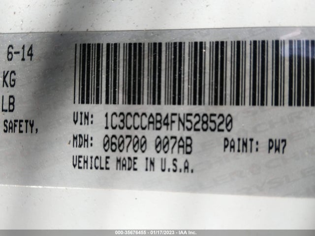 Chrysler 200 Limited 2015 1C3CCCAB4FN528520 Image 9