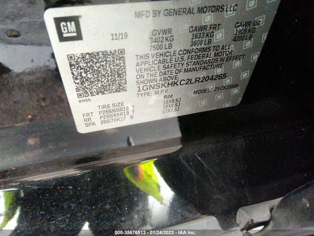 2020 Chevrolet Suburban, VIN: 1GNSKHKC2LR204265