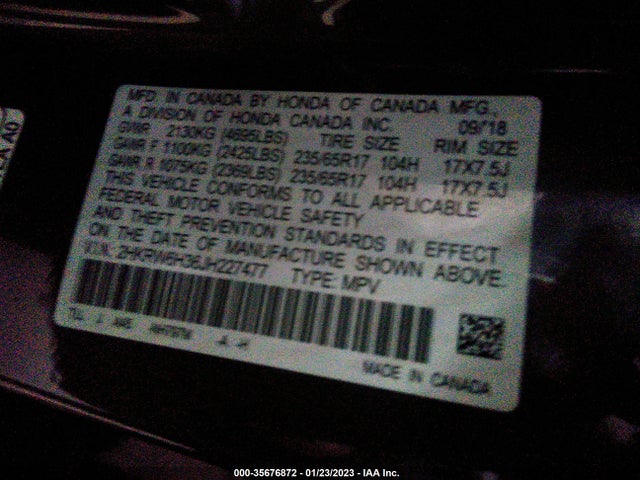Honda CR-V LX 2018 2HKRW6H36JH227477 Image 10