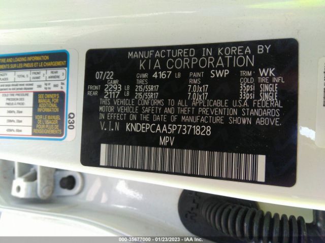 KNDEPCAA5P7371828 KIA Seltos Lx
