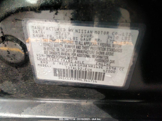 Nissan Versa Note Sv 2017 3N1CE2CP9HL361716 Image 11