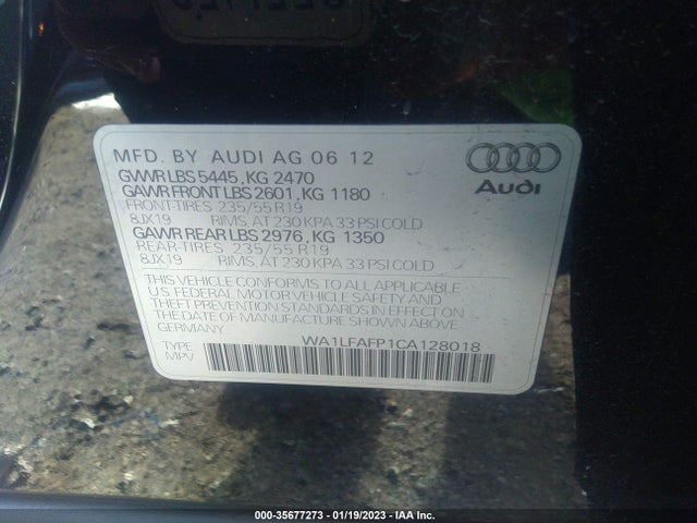 WA1LFAFP1CA128018 Audi Q5 2.0t Premium Plus