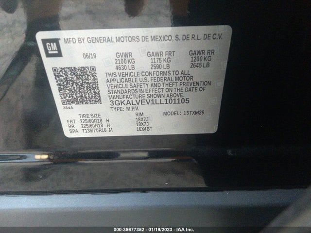 GMC Terrain Slt 2020 3GKALVEV1LL101105 Image 9
