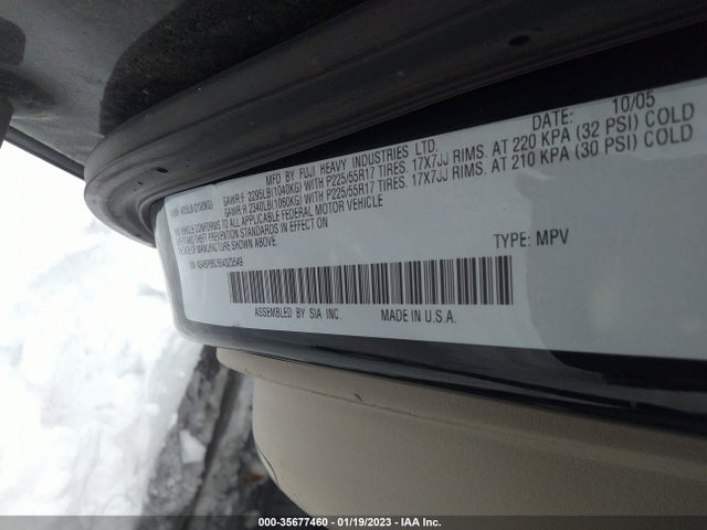 Subaru LEGACY WAGON 2006 4S4BP86C664323549 Image 10