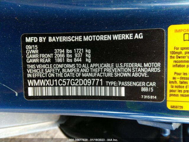 WMWXU1C57G2D09771 Mini COOPER HARDTOP 4 DOOR
