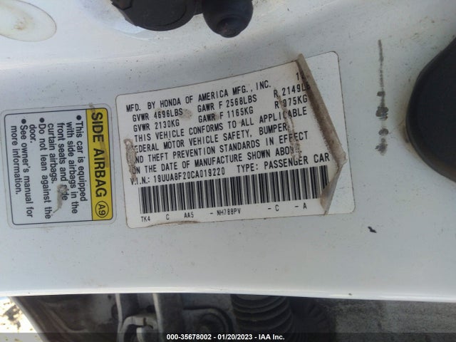 Acura Tl Auto 2012 19UUA8F20CA019220 Image 10