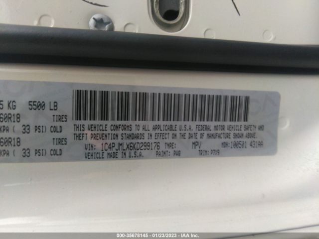 1C4PJMLX6KD299176 Jeep Cherokee Altitude