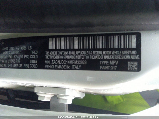 Jeep Renegade Trailhawk 2021 ZACNJDC14MPM32828 Image 11