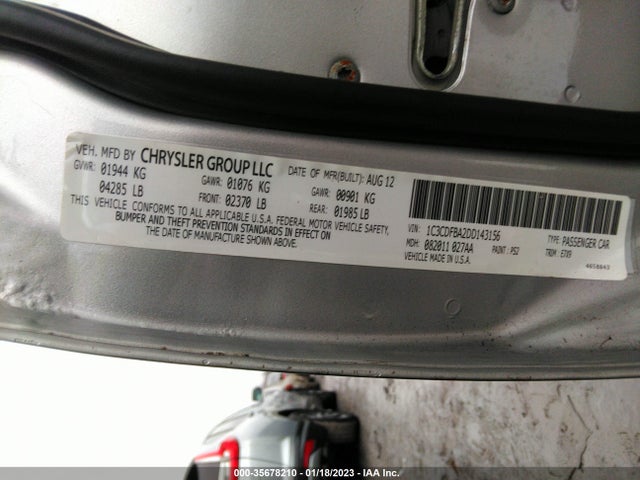 Dodge DART SXT 2013 1C3CDFBA2DD143156 Image 10