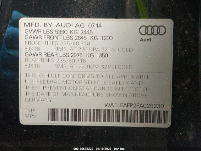 WA1LFAFP2FA029230 Audi Q5 Premium Plus