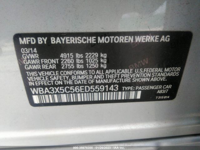 WBA3X5C56ED559143 BMW 3 Series Gran Turismo 328i Xdrive