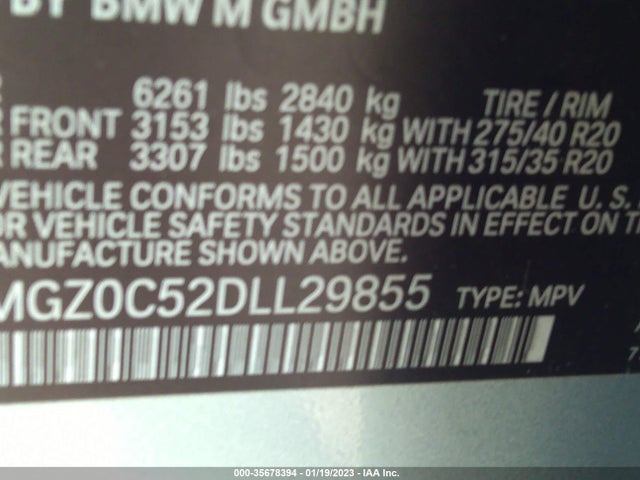 BMW X6 M 2013 5YMGZ0C52DLL29855 Image 10