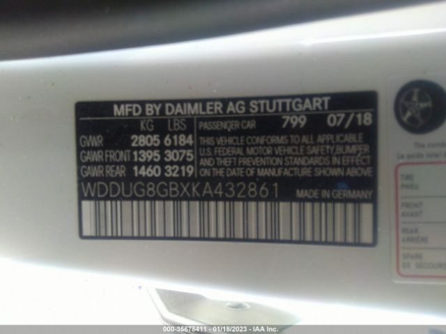 WDDUG8GBXKA432861 Mercedes-Benz S-class S 560