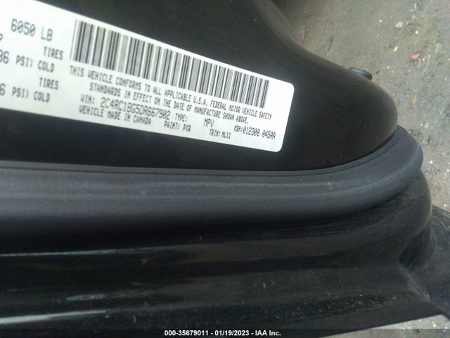 2013 CHRYSLER TOWN & COUNTRY TOURING VIN: 2C4RC1BG5DR667902