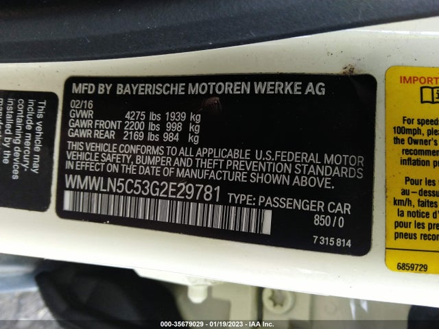 2016 Mini Clubman, VIN: WMWLN5C53G2E29781